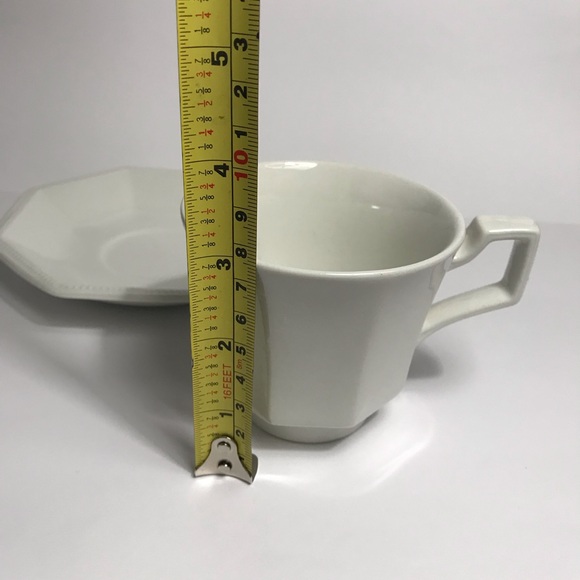 Johnson Brothers Heritage Ironstone 2 Cup & Saucer Sets White Vintage England - Picture 14 of 16